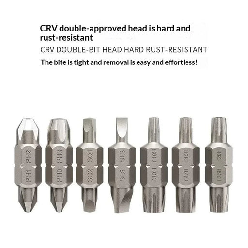 JIAFA 15 in 1 Dual Head Ratchet Screwdriver Set 14Pcs CRV Bits Magnetic Professional Repair Tool - 2