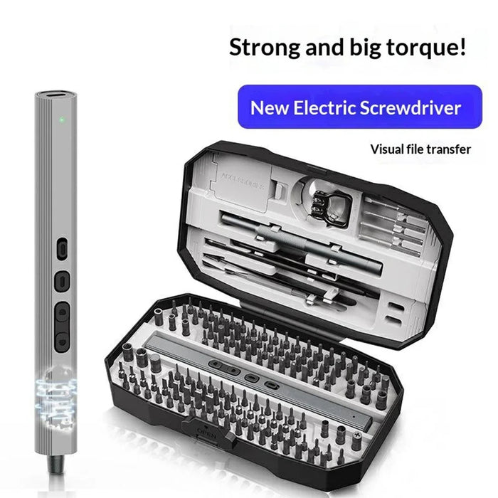 JIAFA 153 in 1 Electric Screwdriver Set S2 Steel Bits LED Light Screwdriver for Phone Laptop Repair - 2