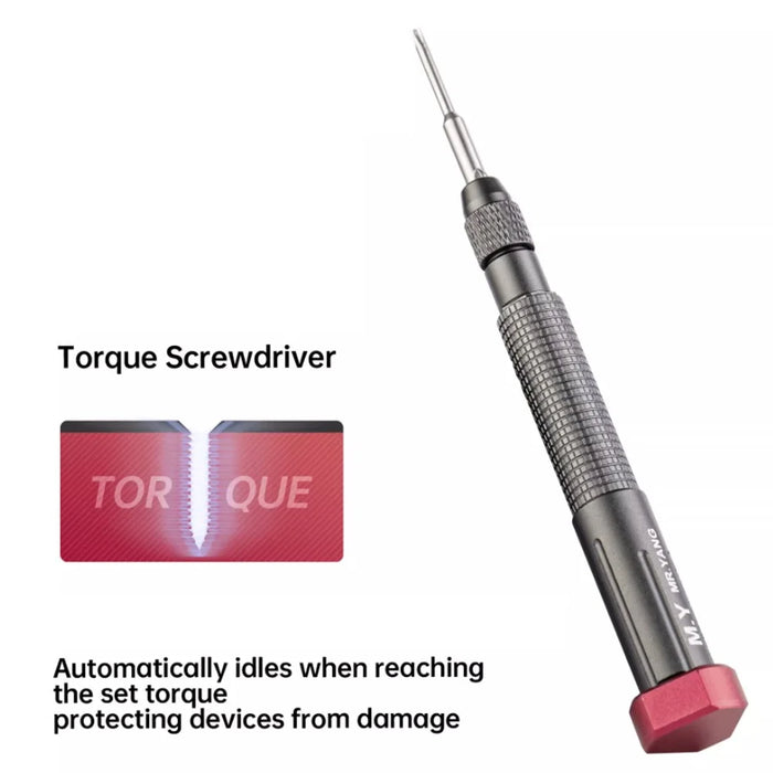 MR. YANG Torque Screwdriver with 5 Interchangeable Bits Auto Idle Precision Tool for Electronics Repair - 3
