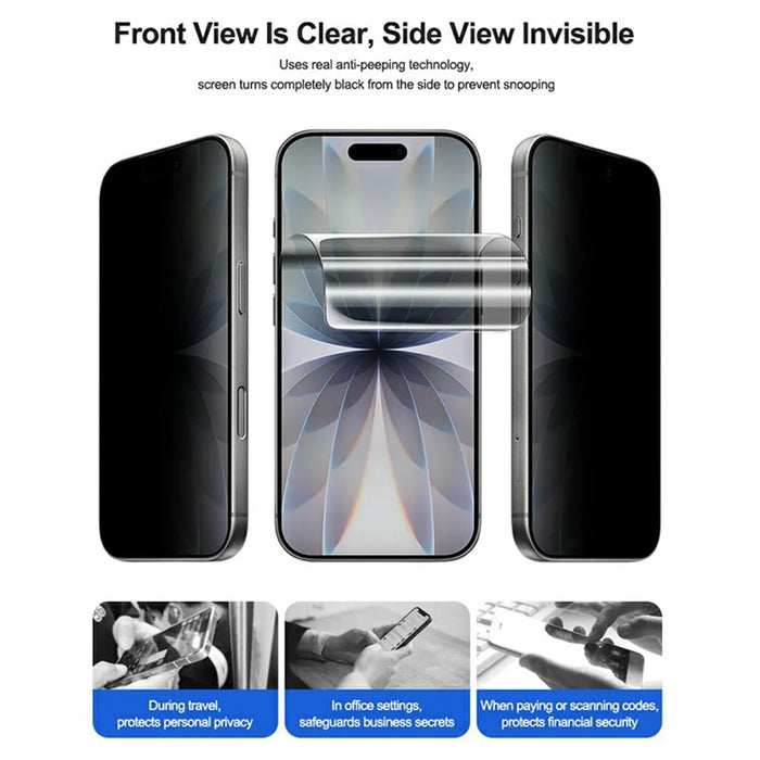 RELIFE GF-10MU 25Pcs PET Hydrogel Screen Protector 0° Anti-Spy UV HD Film (Work with SUNSHINE C3 Mix Ultra) - 2