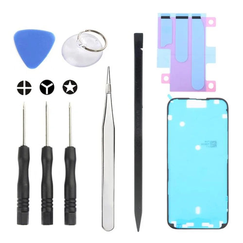 JF-8162 For iPhone 16 Pro Max 9 in 1 Battery Repair Tool Kit with Adhesive Pry Tools Screwdriver Set - 1