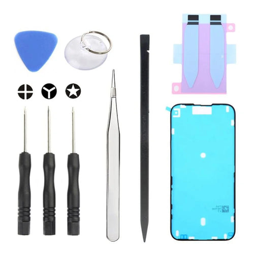 JF-8162 For iPhone 16 Plus 9 in 1 Battery Repair Tool Kit with Adhesive Pry Tools Screwdriver Set - 1