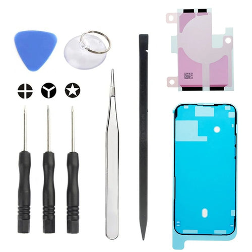 JF-8162 For iPhone 14 Pro Max 9 in 1 Battery Repair Tool Kit with Adhesive Pry Tools Screwdriver Set - 1