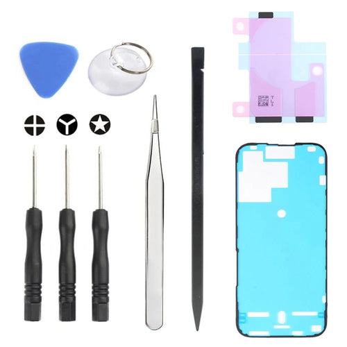 JF-8162 For iPhone 15 Pro 9 in 1 Battery Repair Tool Kit with Adhesive Pry Tools Screwdriver Set - 1