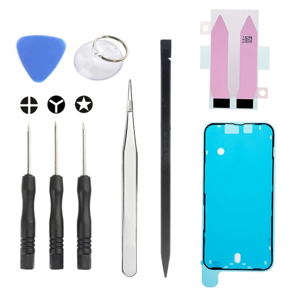 JF-8162 For iPhone 14 Plus 9 in 1 Battery Repair Tool Kit with Adhesive Pry Tools Screwdriver Set - 1