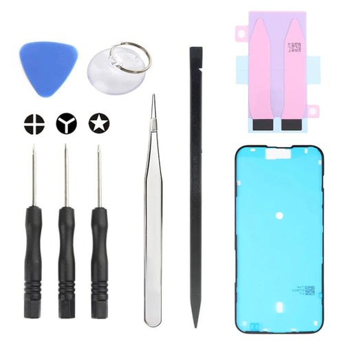 JF-8162 For iPhone 15 Plus 9 in 1 Battery Repair Tool Kit with Adhesive Pry Tools Screwdriver Set - 1