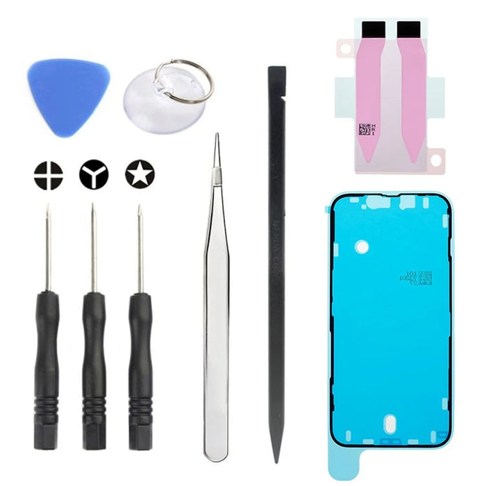 JF-8162 For iPhone 14 9 in 1 Battery Repair Tool Kit with Adhesive Pry Tools Screwdriver Set - 1