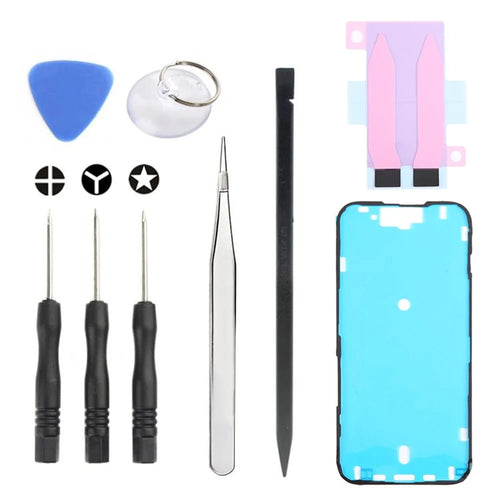 JF-8162 For iPhone 15 9 in 1 Battery Repair Tool Kit with Adhesive Pry Tools Screwdriver Set - 1