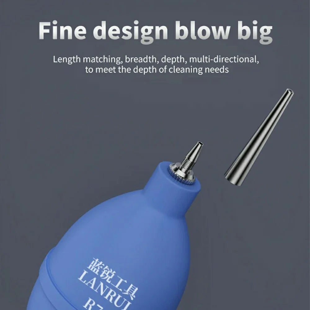 LANRUI R7 Dust Blower Ball Manual Rubber Air Blower for Camera Phone Electronics Cleaning - Blue - 2