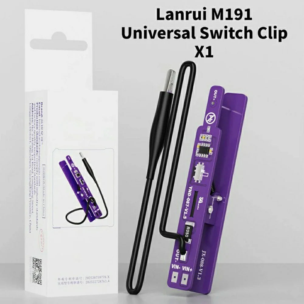 LANRUI M191 Universal Battery Switch Clip for Android iPhone Motherboard Testing Tool - 2