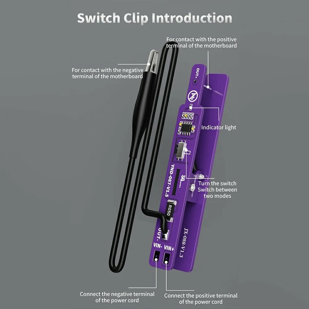 LANRUI M191 Universal Battery Switch Clip for Android iPhone Motherboard Testing Tool - 3