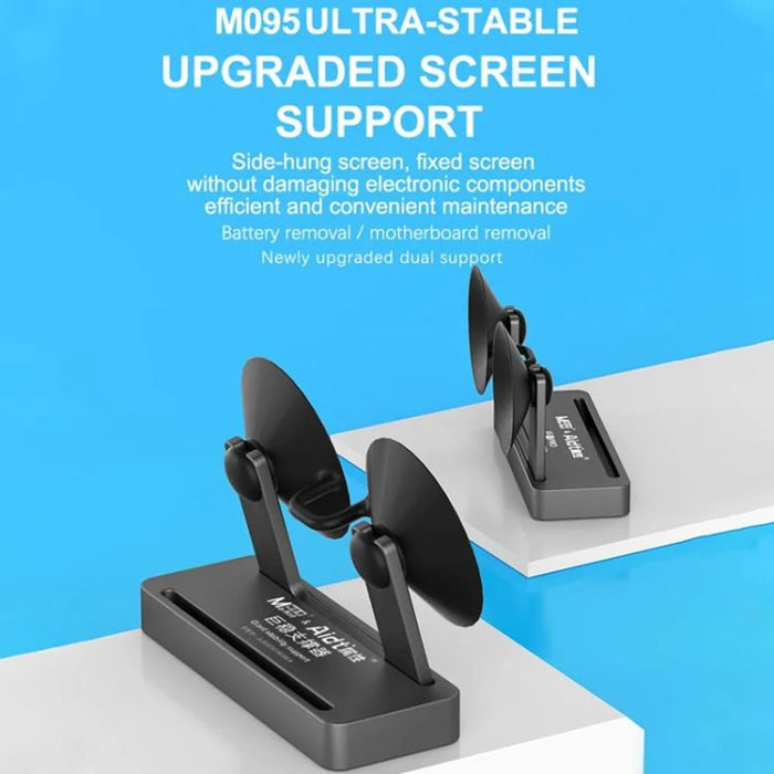 MAANT M095 Giant Stability Phone Screen Support Stand Dual Suction Cup Holder Side Mount Support Tool for Mobile Phone Maintenance - 3