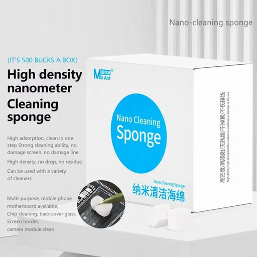 MAANT 500Pcs  /  Box High Density Nano Cleaning Sponge No Residue Electronic Maintenance Tools for Electronics PCB Chip Screen - 2