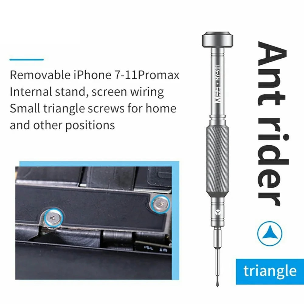MAANT MY-901 Precision Screwdriver Magnetic Tip Antirust Alloy Anti-slip Handheld Screwdriver for Phone Repair iPhone - Cross - 3
