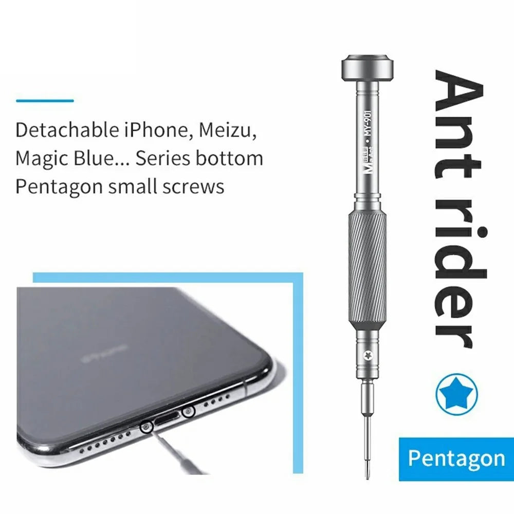 MAANT MY-901 Precision Screwdriver Magnetic Tip Antirust Alloy Anti-slip Handheld Screwdriver for Phone Repair iPhone - Cross - 4