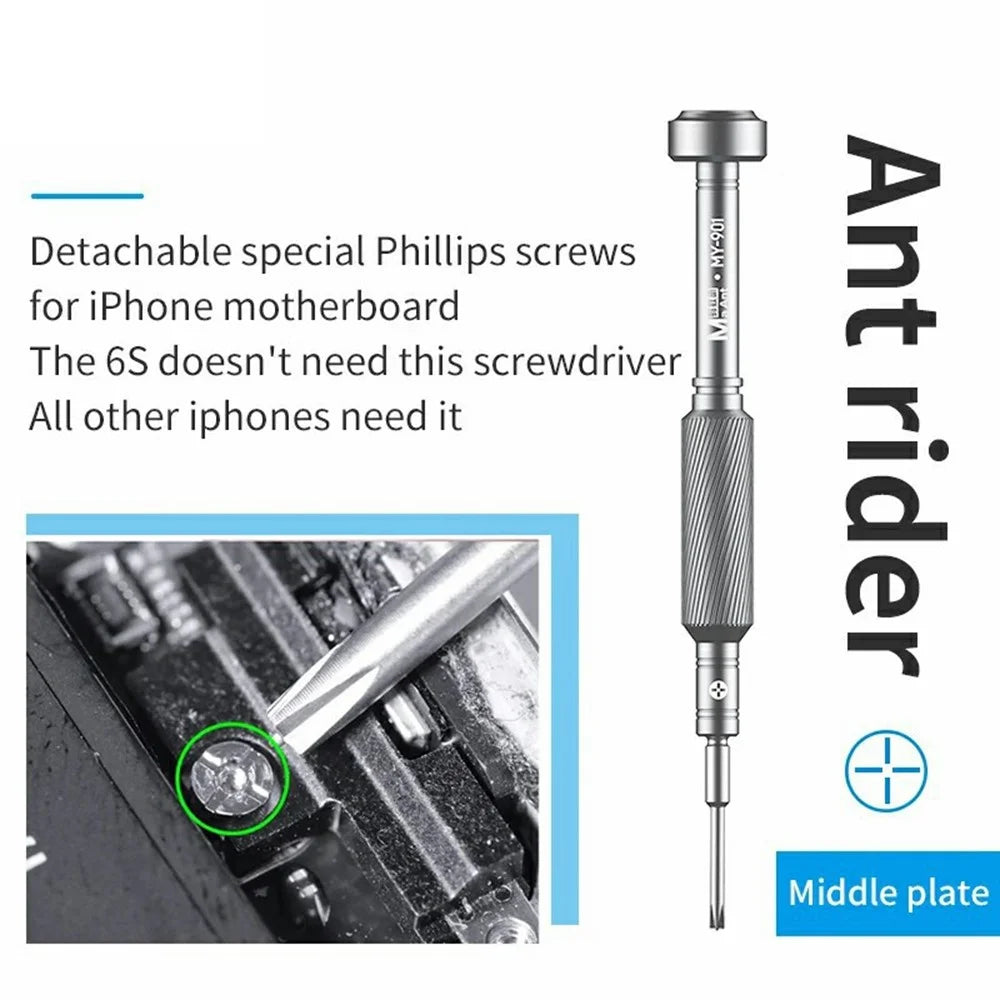 MAANT MY-901 Precision Screwdriver Magnetic Tip Antirust Alloy Anti-slip Handheld Screwdriver for Phone Repair iPhone - Cross - 5