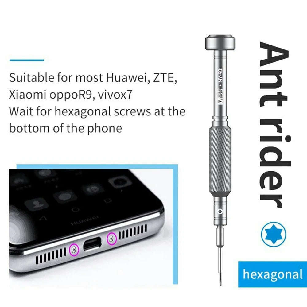 MAANT MY-901 Precision Screwdriver Magnetic Tip Antirust Alloy Anti-slip Handheld Screwdriver for Phone Repair iPhone - Cross - 6