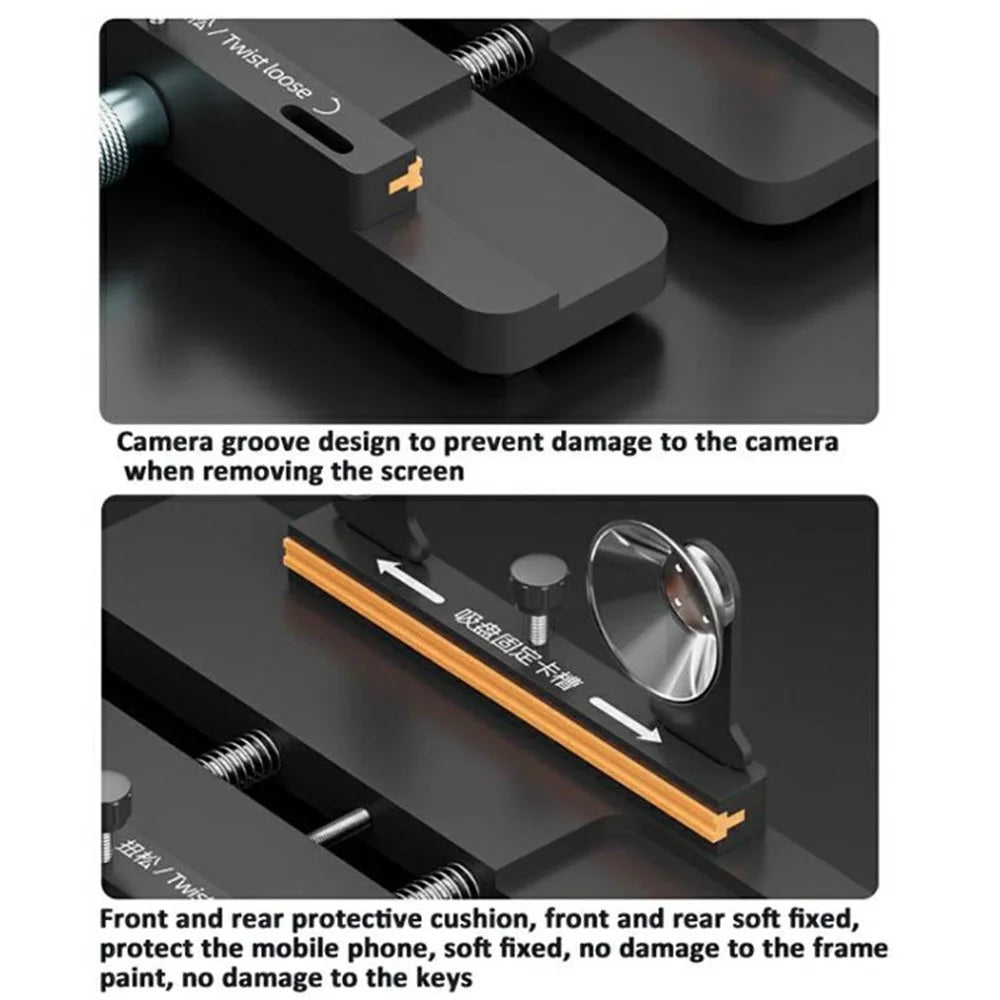 IFIXES iA3 3-in-1 Phone Repair Clamp Battery Back Cover Removal Fixture for Mobile Device Maintenance - 4