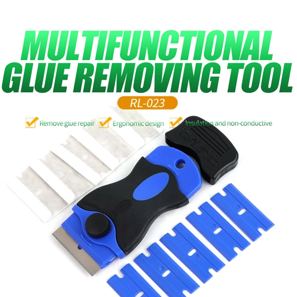 RELIFE RL-023 Multifunctional Glue Removing Tool Screen Repair Blade Phone Disassembly Kit with Plastic Metal Blades - 2