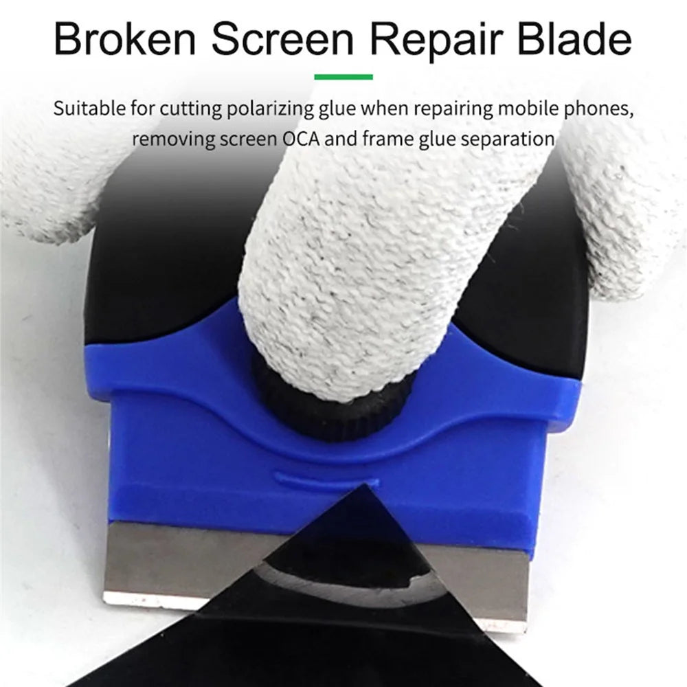 RELIFE RL-023 Multifunctional Glue Removing Tool Screen Repair Blade Phone Disassembly Kit with Plastic Metal Blades - 3