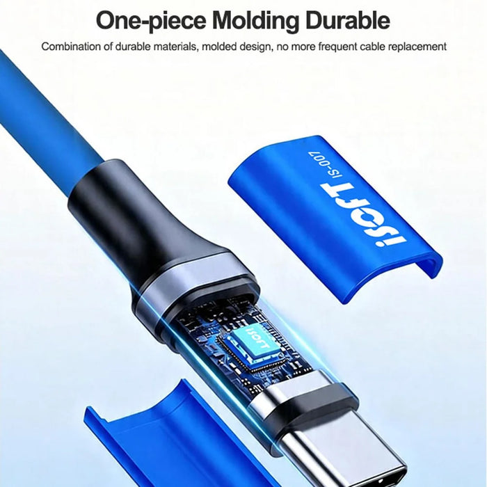ISOFT IS-007 SAM Download Mode Repair Cable USB-A to USB-C 3-in-1 Data Transfer Charging Cord for Samsung - 6