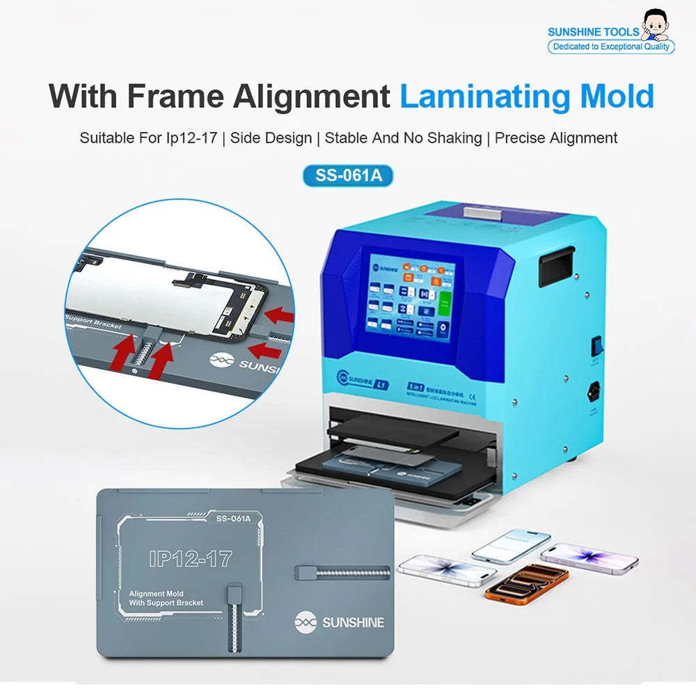 SUNSHINE SS-061A Spring Alignment Mold With Support Bracket for iPhone 12-17 Laminating Mold Tool - 2