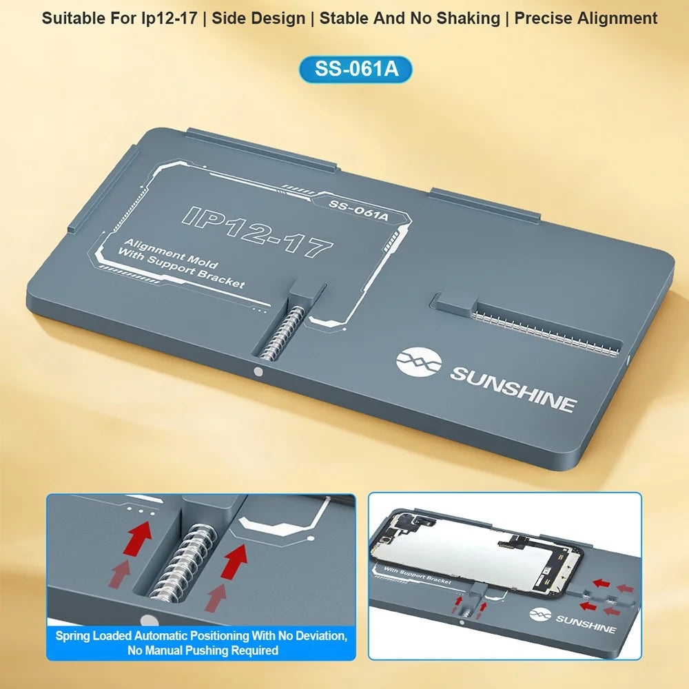 SUNSHINE SS-061A Spring Alignment Mold With Support Bracket for iPhone 12-17 Laminating Mold Tool - 3