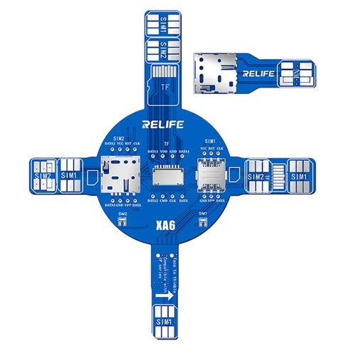 RELIFE XA6 Dual SIM Card Signal Test Board No Disassembly TF NM Card Signal Detector Test Tool for iPhone Android - 1