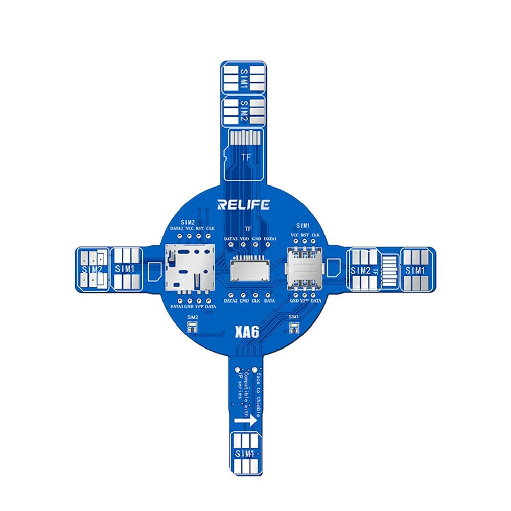 RELIFE XA6 Dual SIM Card Signal Test Board No Disassembly TF NM Card Signal Detector Test Tool for iPhone Android - 5