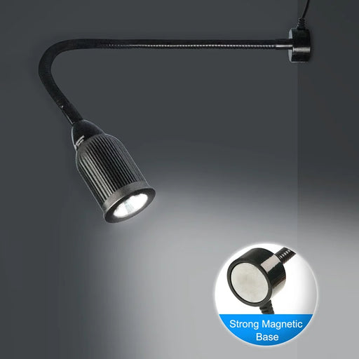 SUNSHINE SS-804 Magnetic LED Work Light 10W Aluminum Heat Dissipation Flexible Hose COB Desk Lamp for Repair - EU Plug - 2