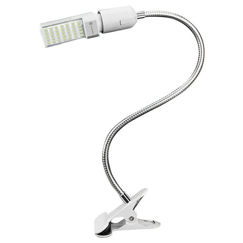 SUNSHINE SS-803 Clamp LED Work Light 360 Degree Adjustable 35 LEDs Metal Flexible Arm Clip-on Desk Lamp for Repair - EU Plug - 1