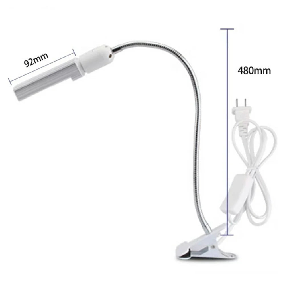 SUNSHINE SS-803 Clamp LED Work Light 360 Degree Adjustable 35 LEDs Metal Flexible Arm Clip-on Desk Lamp for Repair - EU Plug - 7