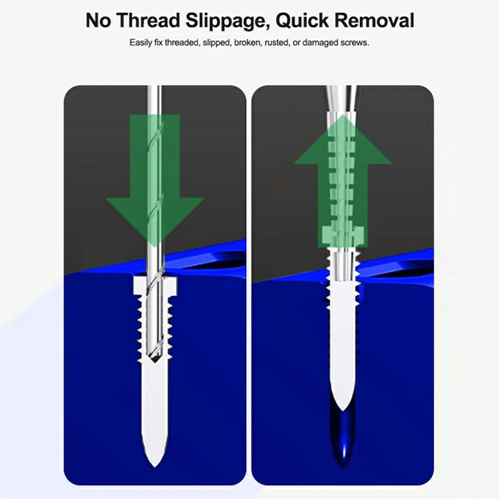 RELIFE TX1 Stripped Screw Drill Bit Set 2Pcs Alloy Easy Screw Extractor Kit Removal Tool - 4