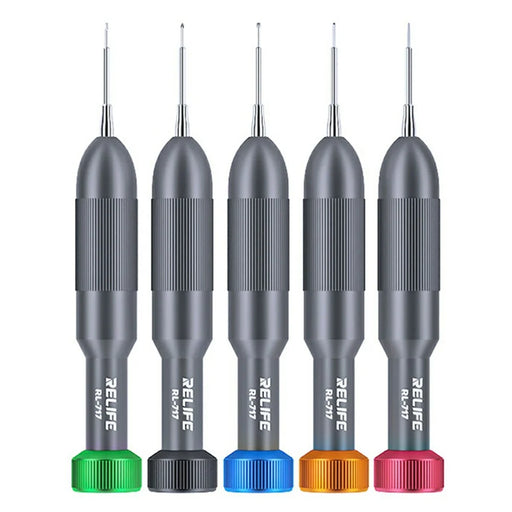 RELIFE RL-717A 5-in-1 Rocket-Head Design Screwdrivers Set S2 Steel Precision Bits Repair Tool for iPhone Android Electronics - 1