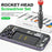 RELIFE RL-717A 5-in-1 Rocket-Head Design Screwdrivers Set S2 Steel Precision Bits Repair Tool for iPhone Android Electronics - 2