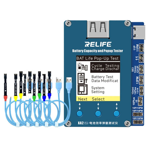 RELIFE XA2 Pro Battery Efficiency Popup Tester Cable-free Efficiency Pop-up Repair Detector for iPhone 11-15 Pro Max - 1
