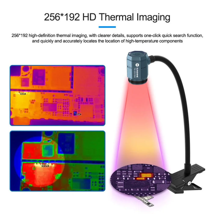 SUNSHINE TB-03S Mini Portable Infrared Thermal Imaging Camera HD 256X192 Resolution Detachable Lens Inspection Machine for Circuit Board Industrial Inspection - 3