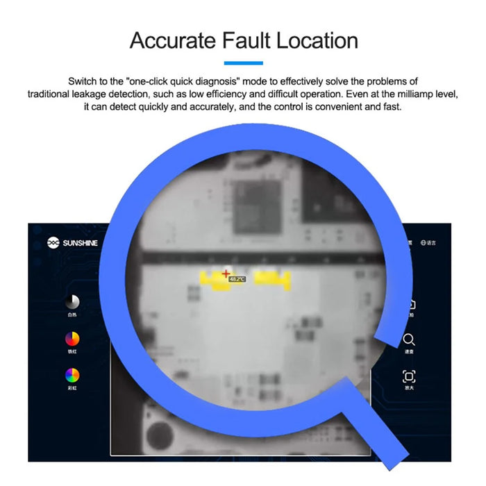 SUNSHINE TB-03S Mini Portable Infrared Thermal Imaging Camera HD 256X192 Resolution Detachable Lens Inspection Machine for Circuit Board Industrial Inspection - 5