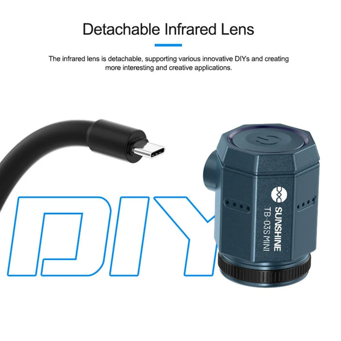 SUNSHINE TB-03S Mini Portable Infrared Thermal Imaging Camera HD 256X192 Resolution Detachable Lens Inspection Machine for Circuit Board Industrial Inspection - 6