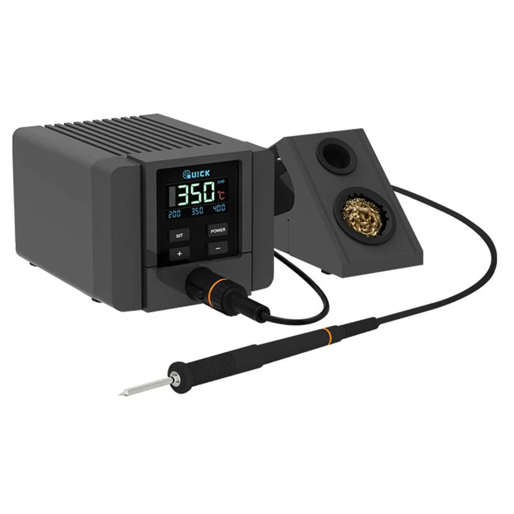 QUICK TS11 Smart Precision Soldering Station 90W LCD Display HD Color Screen Mechanical Buttons Soldering Irons Kit - EU Plug - 1