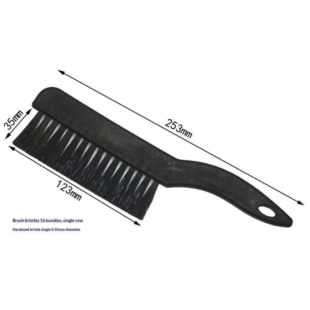 Anti-Static Wire Brush 16 Bundles Hard Steel Bristle Industrial Cleaning Brush for Metal Surface Rust Removal - 2