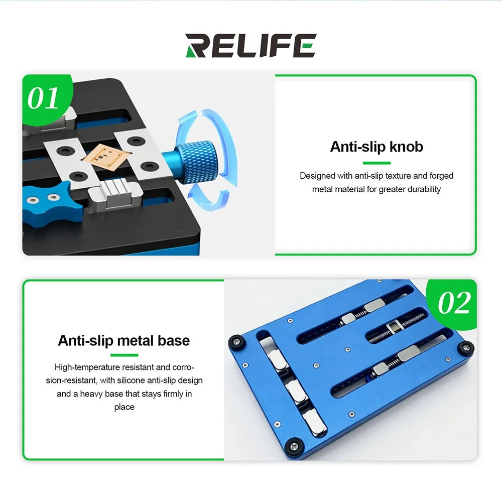 RELIFE TF6 Multifunctional Integrated Dual-Clamp Repair Fixture Phone Motherboard CPU Chip Repair Tool - 3