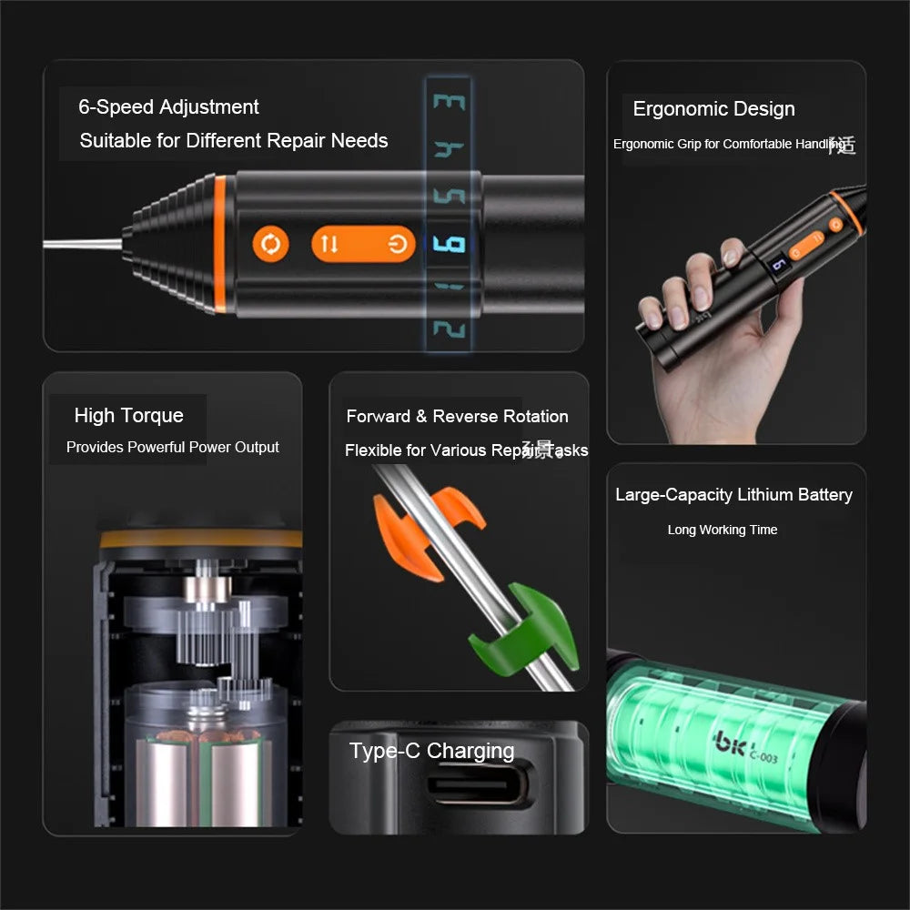 TBK003 Mobile Phone Glue Remover Tool 6-Speed Electric Roller for OCA Frame Battery Adhesive Repair - 2