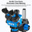 SUNSHINE M9T Trinocular Stereo Microscope 6X-45X Continuous Zoom 350mm Column for Electronic PCB Repair - 3
