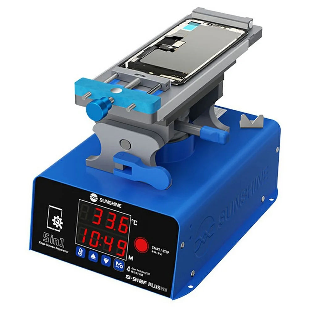 SUNSHINE S-918F Plus V2.0 5-in-1 LCD Screen Separator Curved Flat Screen Heating Glue Removal Repair Tool - EU Plug - 2