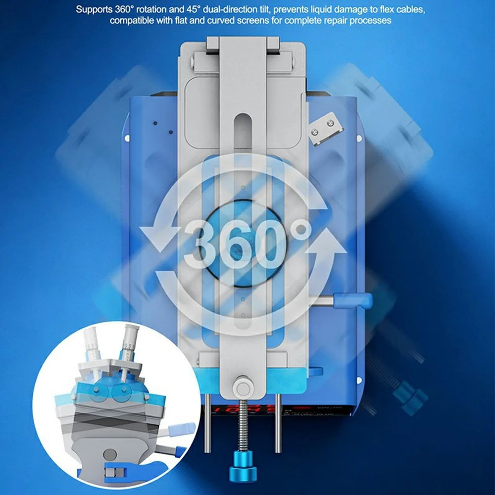 SUNSHINE S-918F Plus V2.0 5-in-1 LCD Screen Separator Curved Flat Screen Heating Glue Removal Repair Tool - EU Plug - 7