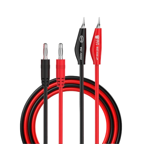 BEST BST-030-JP Power Supply Output Cable 2000V 20A Test Leads Dolphin Clip Banana Plug Multimeter Phone Repair Tool - 1