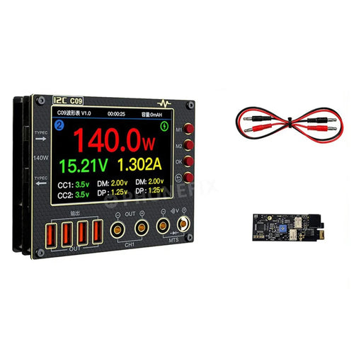 I2C C09 Digital Waveform Ammeter Dual Channel 40V Current Voltage Meter Multimeter Expansion Board - 1