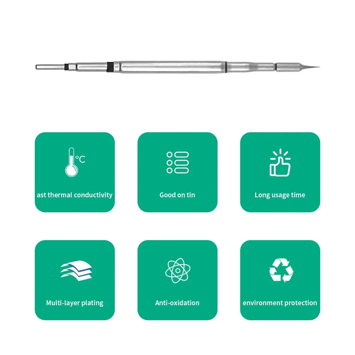 C210-027 Soldering Iron Tip for JBC T245 Handle Lead-free Oxygen-free Copper Multi-layer Plating - 3
