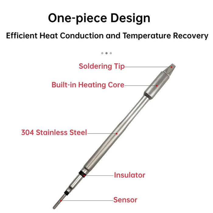 C210-027 Soldering Iron Tip for JBC T245 Handle Lead-free Oxygen-free Copper Multi-layer Plating - 5